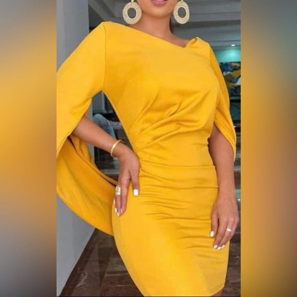 Elegant Yellow Dress